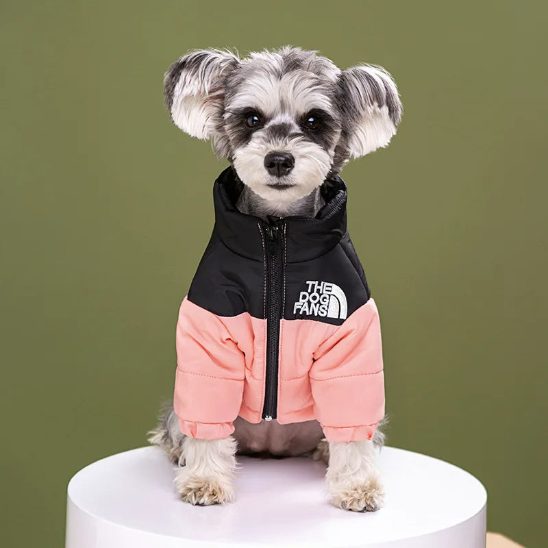 THE DOG FACE Winter Dog Jacket – Warm, Windproof & Reflective Coat for Small to Medium Dogs